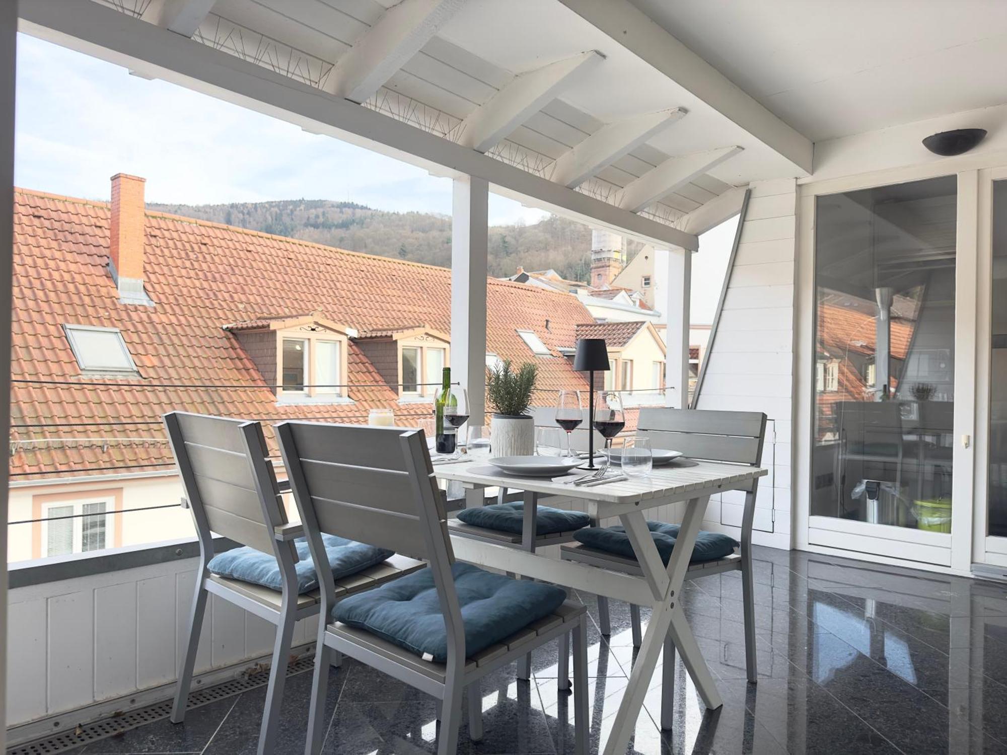 Luxury Old Town Suite - Xxl Terrasse & Xxl Penthouse Heidelberg Exterior photo